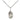 Sterling silver St. Clare of Assisi patron saint medal necklace 1/2 x 1/4 inches on 18 inch chain by Bliss