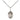 Sterling Silver St. Dominic de Guzman patron saint medal necklace 1/2 inch by 1/4 inch with 18 inch chain handcrafted by Bliss