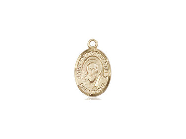 14kt solid gold St. Francis de Sales patron saint medal pendant 1/2 inch by 1/4 inch by Bliss