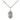 Small Sterling Silver St. George Patron Saint Medal Necklace 1/2 x 1/4 inch on 18 inch Chain by Bliss Manufacturing