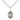 Sterling Silver St. Hubert of Liege Small Patron Saint Medal Necklace 1/2 x 1/4 inch with 18 inch Chain by Bliss