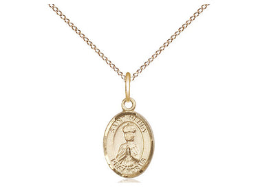 14kt Gold Filled St. Henry II Small Catholic Patron Saint Medal Necklace 18 Inch Chain by Bliss