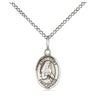 Small sterling silver St. Emily de Vialar patron saint medal necklace with 18 inch chain by Bliss