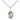 Small Sterling Silver St. Gregory the Great patron saint medal necklace with 18 inch curb chain, handcrafted by Bliss Manufacturing USA