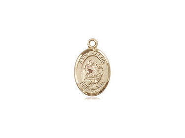 14kt solid gold St. Jason small patron saint medal pendant by Bliss Manufacturing