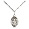 Sterling Silver St. Joseph Patron Saint Medal Necklace 1/2 x 1/4 inch with 18 inch Chain by Bliss Manufacturing