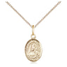 14kt gold filled Our Lady of Loretto small pendant necklace 1/2 x 1/4 inches on 18 inch chain by Bliss