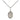 Sterling Silver Our Lady of Loretto Small Medal Necklace 1/2 inch by 1/4 inch on 18 inch Chain by Bliss Manufacturing