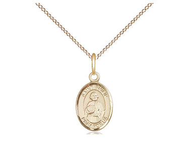 Small 14kt Gold Filled St. Philip the Apostle Medal Necklace 1/2 x 1/4 inch with 18 inch Chain by Bliss