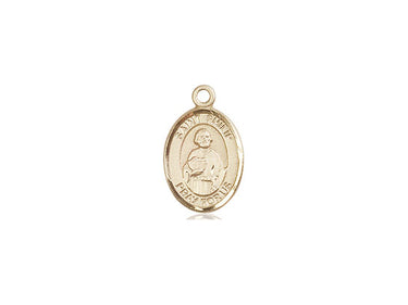 Small 14kt Solid Gold St. Philip the Apostle Medal Pendant 1/2 x 1/4 inch by Bliss