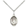Sterling silver St. Philip the Apostle medal necklace, small 1/2 x 1/4 inch pendant, 18 inch chain, Bliss