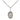 Sterling Silver Small Our Lady of Providence Medal Necklace 1/2 x 1/4 inches on 18 inch chain by Bliss