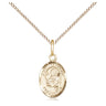 Small 14kt Gold Filled St. Raymond Nonnatus Medal Necklace 1/2 x 1/4 with 18 inch chain Bliss
