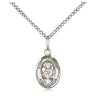 Small Sterling Silver St. Raymond Nonnatus Medal Necklace 1/2 x 1/4 with 18 inch chain Bliss