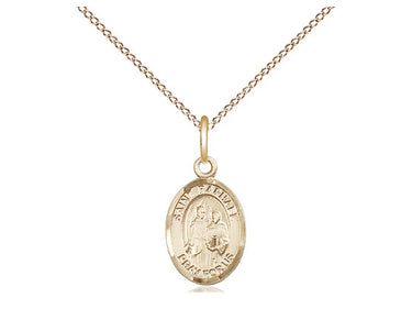 Small 14kt Gold Filled St. Raphael the Archangel Patron Saint Medal Necklace with 18 inch Chain by Bliss