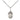 Sterling silver St. Raphael the Archangel small patron saint medal necklace with 18 inch chain by Bliss