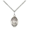 Sterling silver St. Raphael the Archangel small patron saint medal necklace with 18 inch chain by Bliss