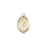 14kt Solid Gold St. Robert Bellarmine Small Patron Saint Medal Pendant 1/2 x 1/4 inches Bliss USA