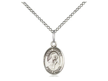 Sterling Silver St. Robert Bellarmine patron saint medal necklace 1/2 x 1/4 inch pendant 18 inch chain Bliss