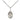 Small Sterling Silver St. Scholastica Patron Saint Medal Necklace, 1/2 x 1/4 inch pendant on 18 inch chain, USA made by Bliss