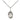 Sterling Silver St. Teresa of Avila Catholic patron saint medal necklace 1/2 x 1/4 inch on 18 inch chain by Bliss Manufacturing