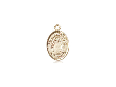 14kt Solid Gold St. Edith Stein Patron Saint Medal Pendant, 1/2 x 1/4 inch, handcrafted by Bliss