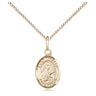 14kt Gold Filled St. Theresa Patron Saint Medal Necklace 1/2x1/4 inch on 18 inch chain by Bliss