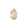 14kt Solid Gold St. Theresa Patron Saint Medal Pendant 1/2x1/4 inch handcrafted by Bliss
