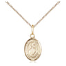 14kt Gold Filled St. Thomas the Apostle Patron Saint Medal Necklace 1/2x1/4 inch on 18 inch chain by Bliss