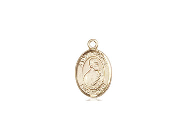 14kt solid gold St. Thomas the Apostle medal pendant, 1/2 inch by 1/4 inch, handcrafted by Bliss Manufacturing USA