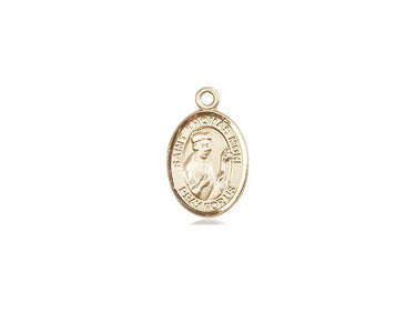 14kt Solid Gold St. Thomas More Patron Saint Medal Pendant, Small 1/2 x 1/4 inch, Handcrafted by Bliss
