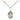 Small Sterling Silver St. Juan Diego Medal Necklace 1/2 x 1/4 inch with 18 inch chain by Bliss USA