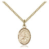 Gold Filled St. John of God patron saint medal necklace with 18 inch curb chain by Bliss Manufacturing