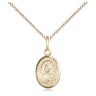 14kt Gold Filled Our Lady of La Vang Medal Necklace 1/2 x 1/4 inch with 18 inch chain by Bliss USA