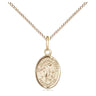 Gold Filled Small Guardian Angel Pendant Necklace 1/2 x 1/4 with 18 inch chain handmade by Bliss