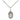 Sterling Silver St. Walburga Small Catholic Medal Necklace 1/2 x 1/4 inch on 18 inch Chain by Bliss