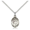 Sterling Silver St. Ursula Patron Saint Medal Necklace 1/2 x 1/4 with 18 inch chain by Bliss Manufacturing