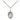 Sterling Silver St. Gemma Galgani Patron Saint Medal Necklace - 1/2 x 1/4 inch pendant on 18 inch chain - Bliss