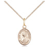 14kt Gold Filled St. Marcellin Champagnat Patron Saint Medal Necklace 1/2 x 1/4 inch 18 inch chain Bliss USA