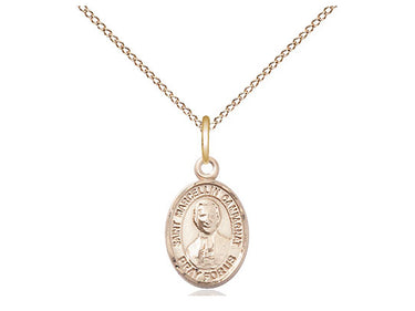14kt Gold Filled St. Marcellin Champagnat Patron Saint Medal Necklace 1/2 x 1/4 inch 18 inch chain Bliss USA