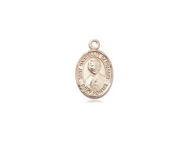 14kt solid gold St. Marcellin Champagnat small medal pendant 1/2 x 1/4 inch handcrafted by Bliss Manufacturing USA