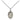Sterling silver St. Vincent de Paul medal necklace with 18 inch chain, small 1/2 inch medal, by Bliss
