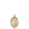 14kt Solid Gold St. Jerome Patron Saint Medal Pendant 1/2 inch by Bliss Manufacturing