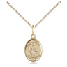 Gold Filled St. Sophia Patron Saint Medal Necklace 1/2 inch by 1/4 inch on 18 inch Chain by Bliss