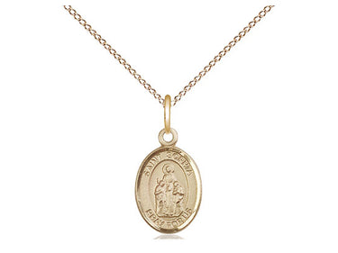 Gold Filled St. Sophia Patron Saint Medal Necklace 1/2 inch by 1/4 inch on 18 inch Chain by Bliss