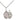 Small sterling silver St. Christopher cheerleading medal necklace, 1/2 x 1/4 inch with 18 inch chain, handcrafted by Bliss