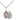Small Sterling Silver St. Sebastian Tennis Medal Necklace 1/2 x 1/4 inch on 18 inch chain by Bliss Manufacturing