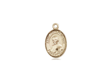 14kt Solid Gold St. John Neumann Patron Saint Medal Pendant 1/2 inch by Bliss Manufacturing