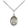 Sterling Silver St. Isaac Jogues Patron Saint Medal Necklace 1/2 x 1/4 inch with 18 inch Chain by Bliss
