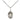 Sterling silver St. Barnabas patron saint medal necklace 1/2 x 1/4 inch with 18-inch chain by Bliss